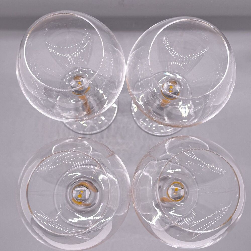 NEW Set Of 4 Veuve Cliquot Champagne Orange Branded Stems Glasses Tulip Flutes - Picture 8 of 10
